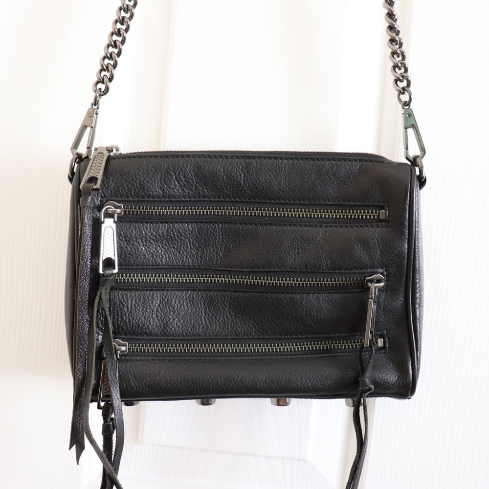 Rebecca Minkoff Zip Crossbody Bag - Black